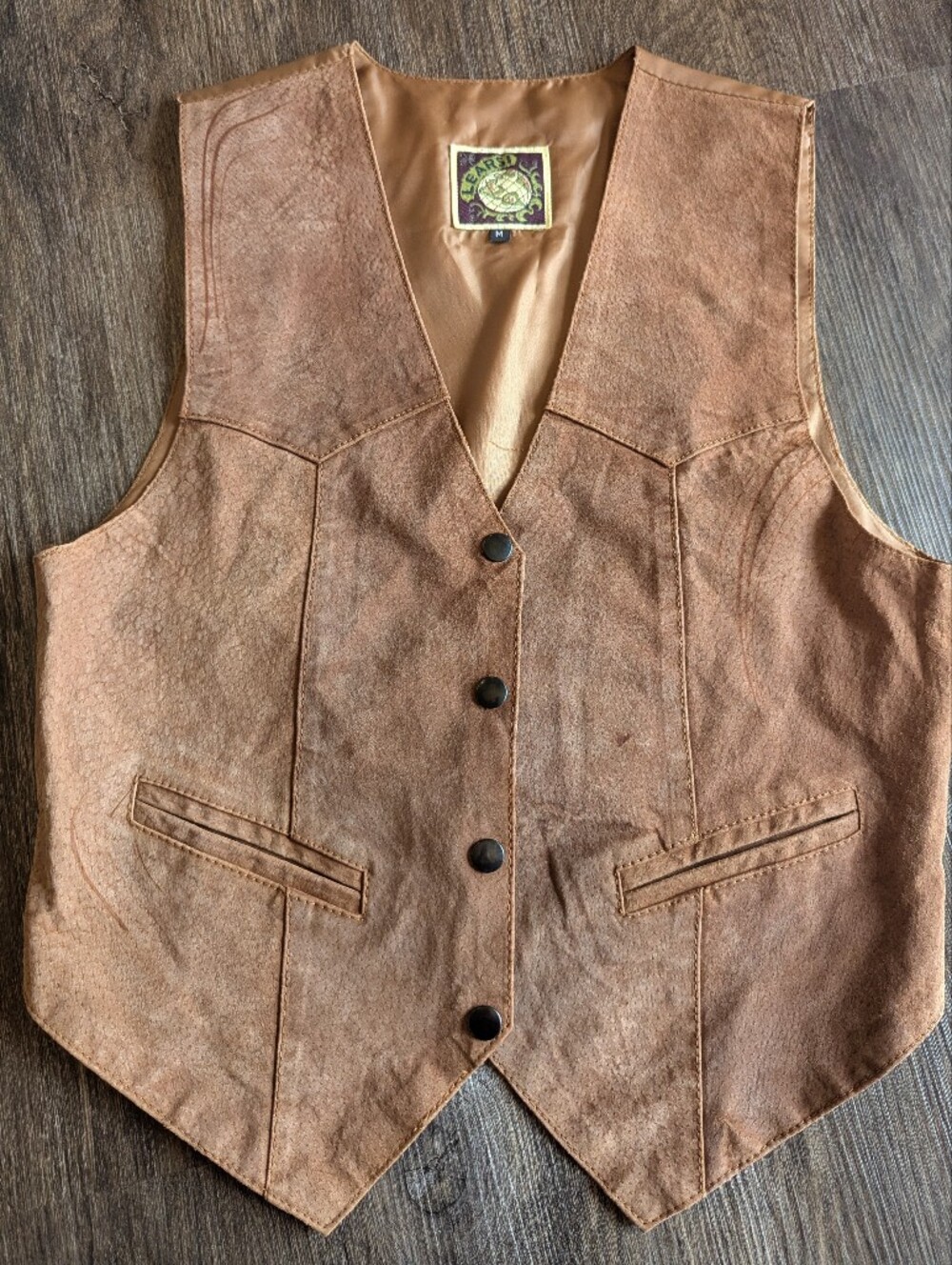 Learsi Vintage Genuine Leather Vest - Classic Women's Western Style